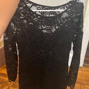 BLACK DRESS LONG SLEEVE